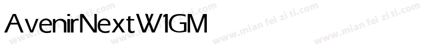 AvenirNextW1G Medium字体转换